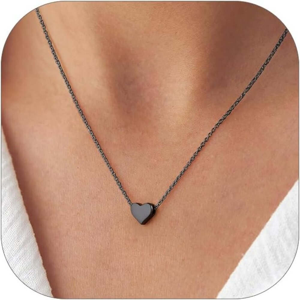 Personalized 925 Sterling Silver Dainty Small Heart/Star/Moon/Dot/Triangle Penda